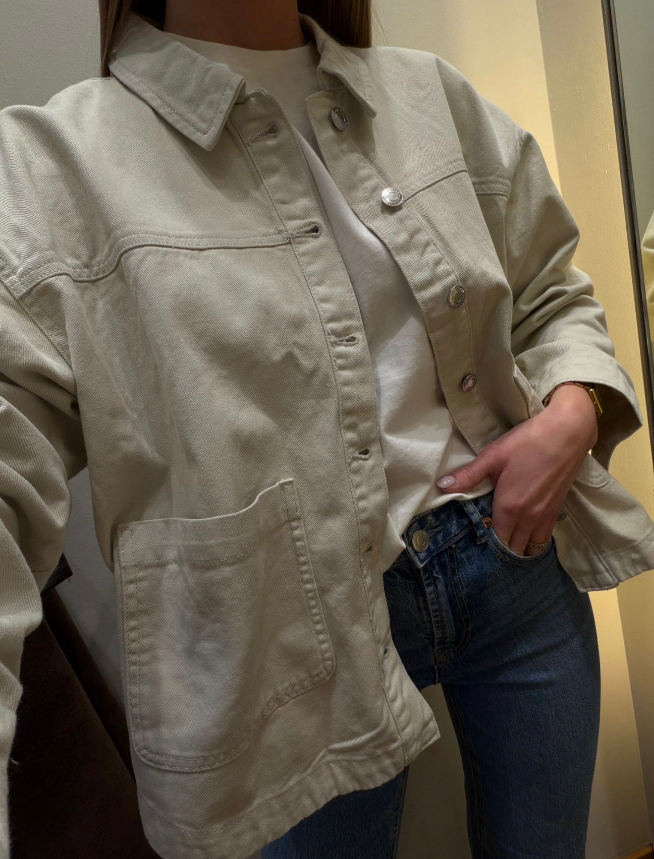 VMJAMIE Denim Jacket - Birch